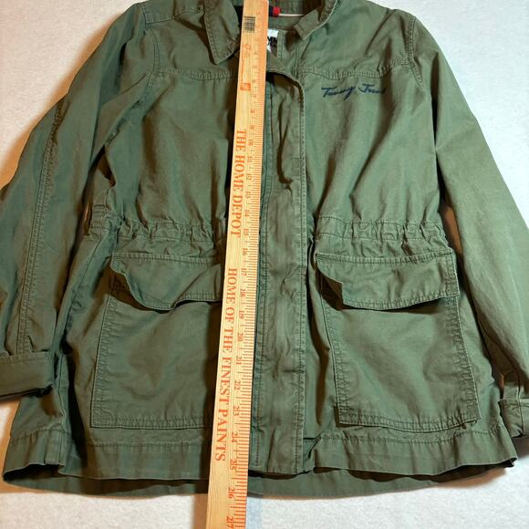 Tommy Hilfiger Women's Size Medium Cargo Snap Front and Zip Green Front Pockets - Picture 2 of 9